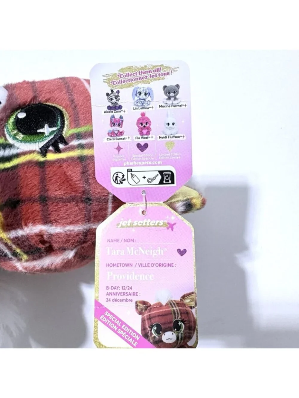 GUND Plushes Pets TARA MCNEIGH Horse Plaid Special Edition Plush Animal 6” NWT